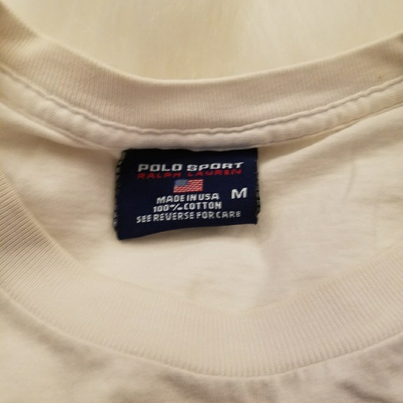 POLO SPORT RALPH LAUREN FLAG T-SHIRT - Picture 2 of 5